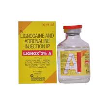 LIGNOX | LA 2% Lidocaine with Adrenaline (Red) – 30mL (Multiple Dose Vail)