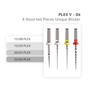 Orodeka Plex V - Endo Files: 25mm Taper 4% (4p/Sheet)