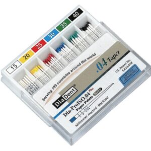 DiaDent | Dia-ProISO GT Paper Point (mm-Marked) - .04 Taper - 100 Pts/box