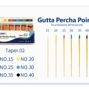 HYGENDO | Gutta Percha (GP) Points (mm-Marked):  Normal 2% - 120 p/Box