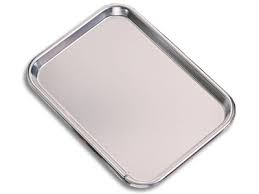 PAK | Instrument Set Up Tray - SS -Size: Medium [ 9"x 7"] - 1 pcs