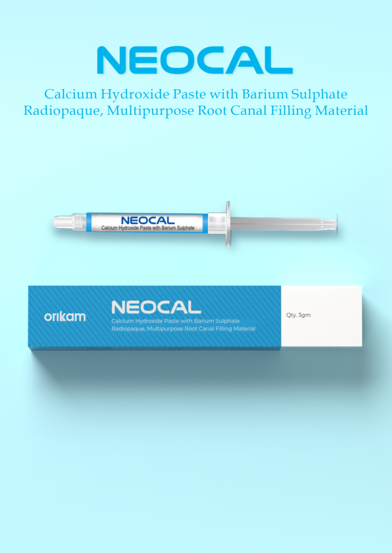 ORIKAM | Neocal- Calcium Hydroxide Paste with Barium Sulphate - 3g/ Syringe