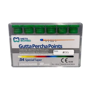 META BIOMED | Gutta Percha (mm-Marked) - .04 Taper - 60 Pts / Tube