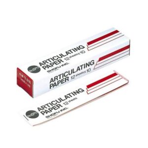 SHOFU | Articulating / Bite Paper: Red 12sheets (10 pcs/box)